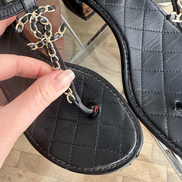 Chanel sandals in very good condition, 38 size - Picture 4 of 5